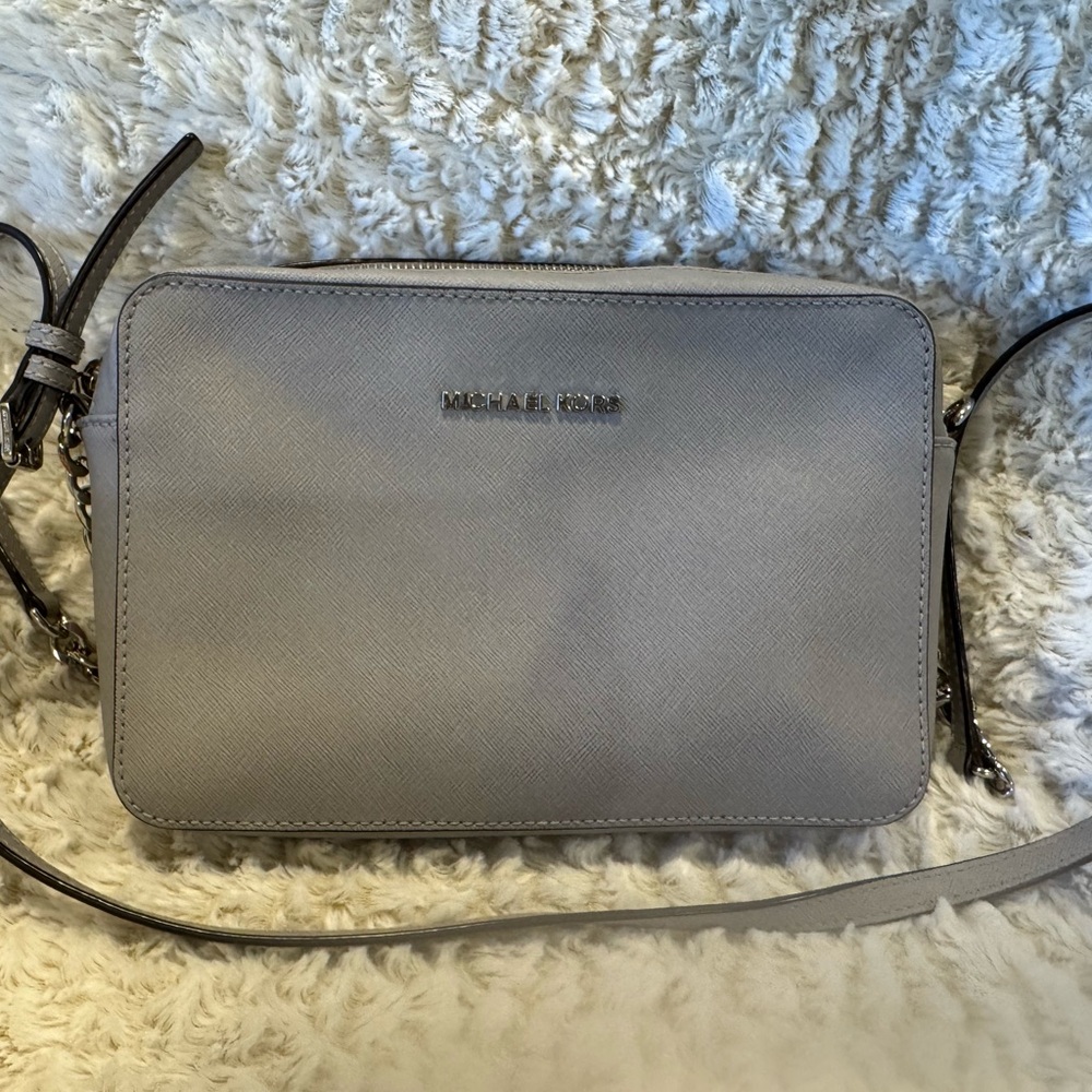 Michael Kors Light Gray Crossbody Bag